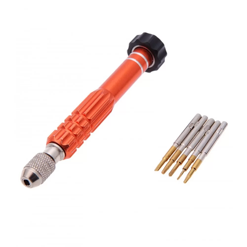 Picture of JAKEMY JM-8140 6 in 1 Precise Aluminium Alloy Screwdriver Tools Kit